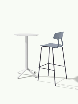 SNAP 1102 - High polypropylene stool with footrest by Et al. - view 3